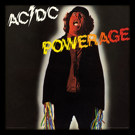 AC / DC - (Powerage) Wooden Framed Print 31.5 x 31.5cm - ACPPR48065