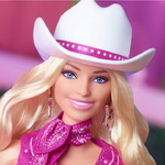 Barbie The Movie Κούκλα Margot Robbie Pink Western Outfit - HPK00