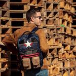 Marvel Backpack Captain America White Star - 2100003081