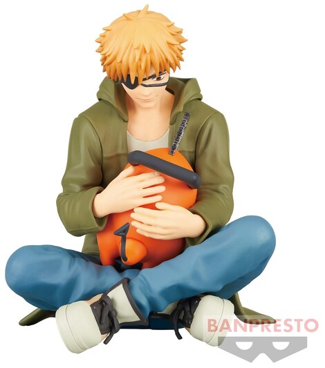 Chainsaw Man Break Time Denji & Pochita Figure 9cm - BAN88257