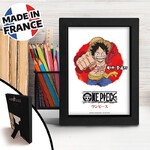 One Piece - Black Kraft Frame - Asian Art - Luffy - TGGKRA037