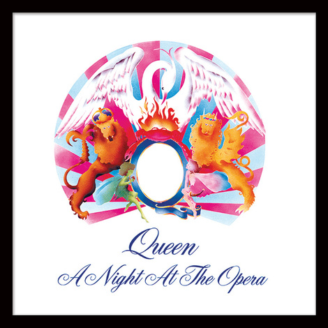 Queen (A Night At The Opera)Album Cover Wooden Framed Print 31.5 x 31.5cm - ACPPR48054