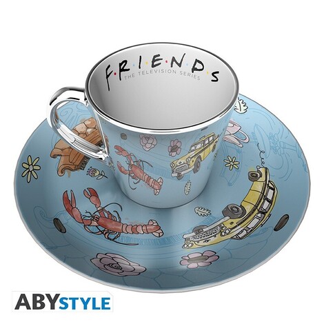 Friends Mirror Mug & Plate Set - Pattern - MMP001