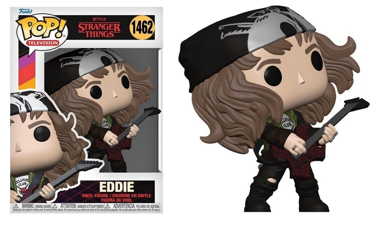 Funko Pop! Television: Stranger Things Season S3 - Hunter Eddie (with Guitar) (Metallic) (Special Edition))