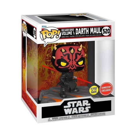 Funko POP! Star Wars: Red Saber Collection - Darth Maul (GITD) #520 Φιγούρα (Exclusive)