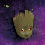 Marvel 3D LED Light Baby Groot Face 3D - 3DL93457