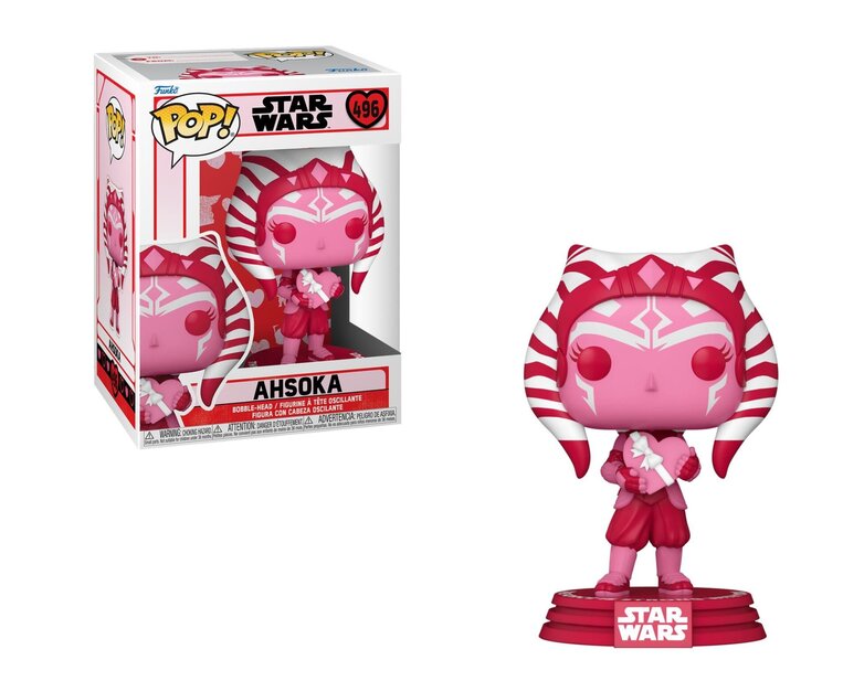 Funko POP! Star Wars: Valentine's Day - Ahsoka #496 Figure