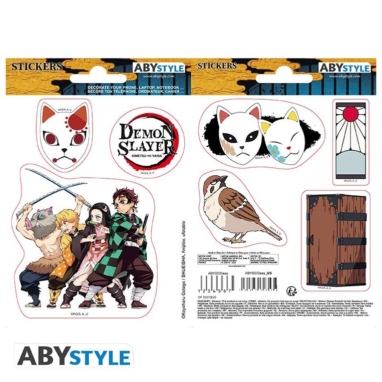 Demon Slayer - Stickers - 16x11cm/ 2 Sheets - Slayers - ABYDCO868