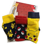 Pokemon Assorted Pack 3 Socks Adult 39-45 - NW1060