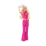 Barbie The Movie Κούκλα Margot Robbie Pink Western Outfit - HPK00