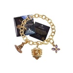 Harry Potter Lumos Gold Plated Metal Hufflepuff Charm Bracelet - NN7714