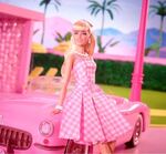 Barbie The Movie Κούκλα Margot Robbie Pink Gingham Dress - HPJ96