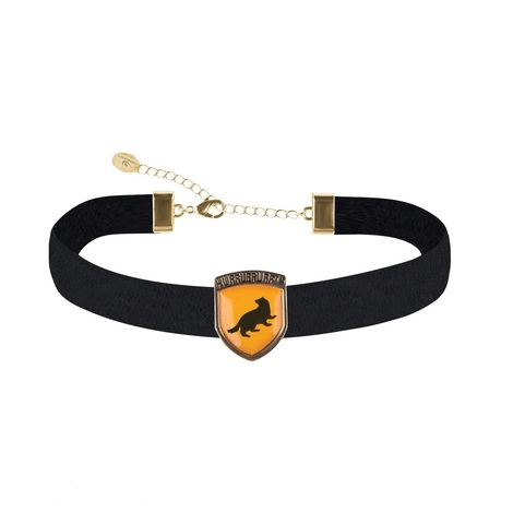 Harry Potter Choker With Pendant Hufflepuff (velvet strap) - CR3004