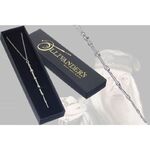 Professor Dumbledore Silver Plated Zinc Alloy Wand Necklace Gift Boxed - EGH0003