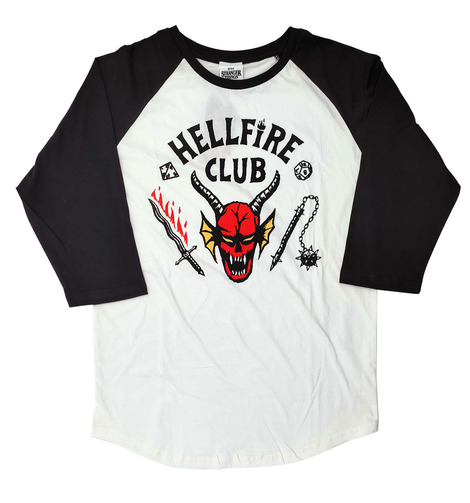 Stranger Things 4 – Hellfire Club (Unisex Raglan) - STR03004BSW