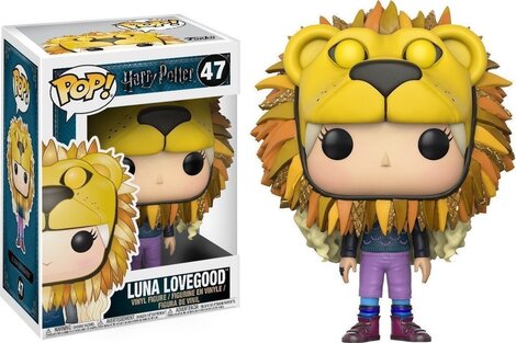 Funko POP! Harry Potter - Luna Lovegood with Lion's Head #47 Figure