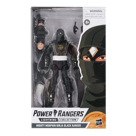 Power Rangers Lightning Collection Monsters Mighty Morphin Ninja Black Ranger - F4677