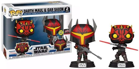 Funko POP! Star Wars - Darth Maul & Gar Saxon (GITD) 2-Pack (Exclusive) Figures