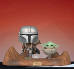 Funko POP! Movie Moments: The Mandalorian - The Mandalorian with the Child (Baby Yoda) #390