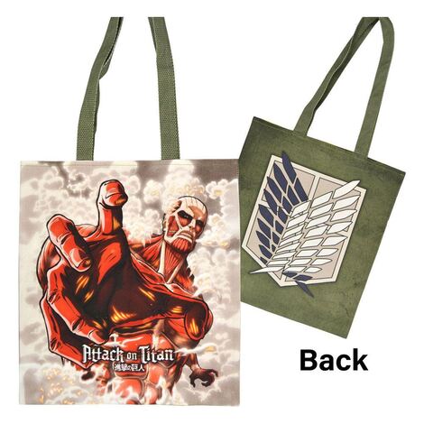 Attack on Titan Tote Bag Colossal Titan (beige/green) - PBTB05