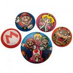 Super Mario Pin-Back Buttons 5-Pack - BP80440