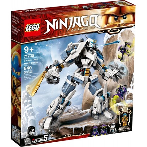 Ninjago Legacy Zanes Titan Mech Battle Ninja - 71738