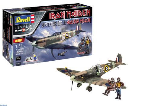 Iron Maiden Model Kit 1/32 "Aces High" Spitfire Mk.II 29 cm - REV05688