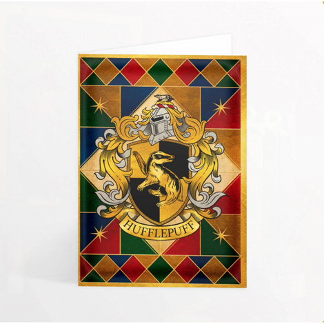 Harry Potter Hufflepuff Crest Card - IHPCARD35