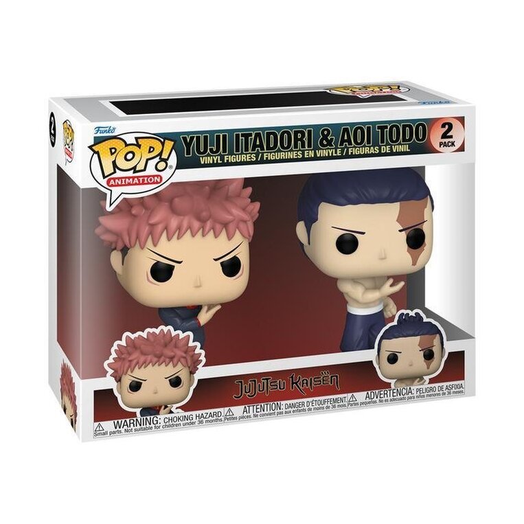 Funko POP! Jujutsu Kaisen - Yuji Itadori & Aoi Todo 2-Pack Figures